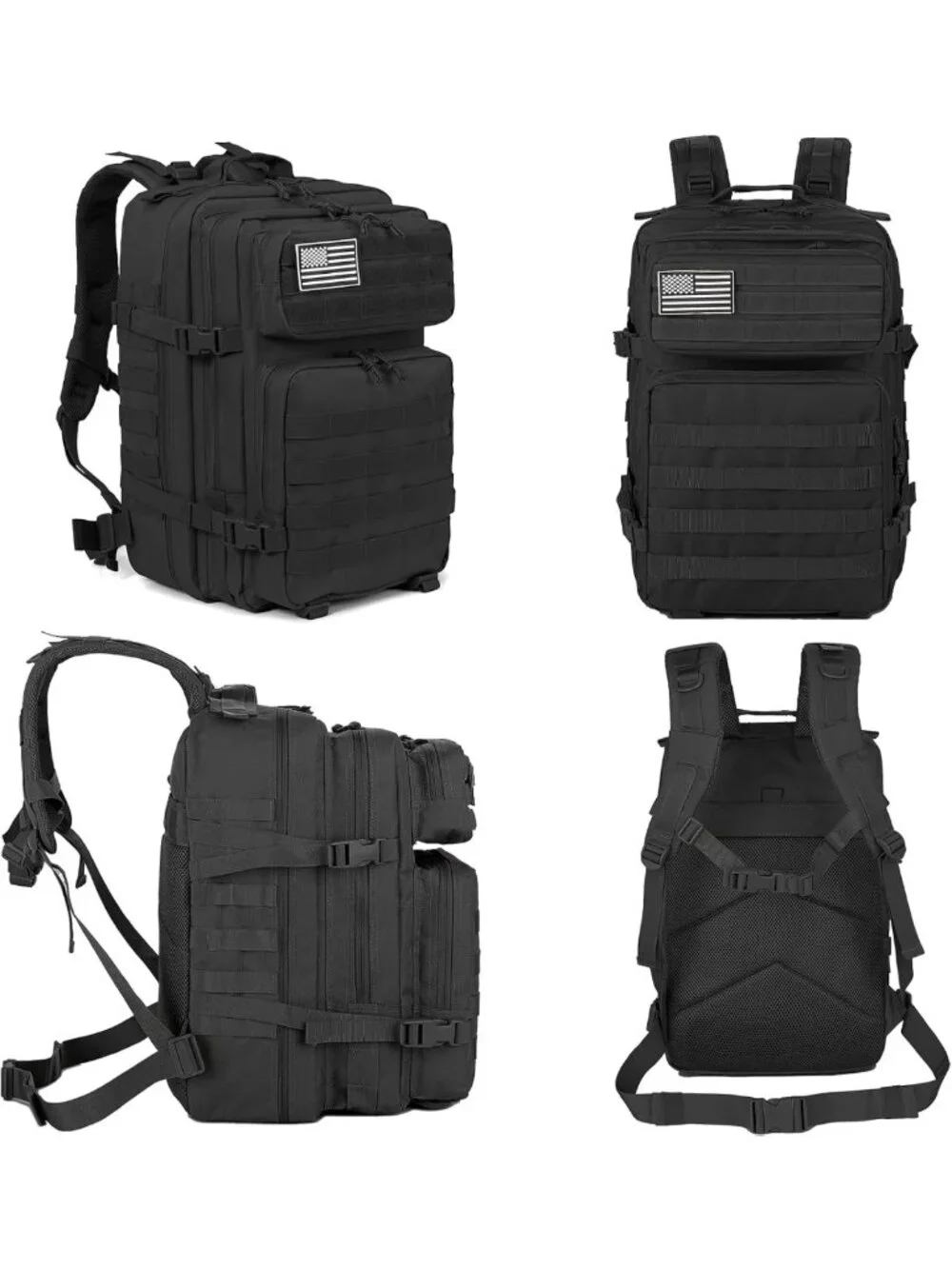 45L Military Tactical Backpack - Molle Assault Pack for Hiking & Bug Out Gear